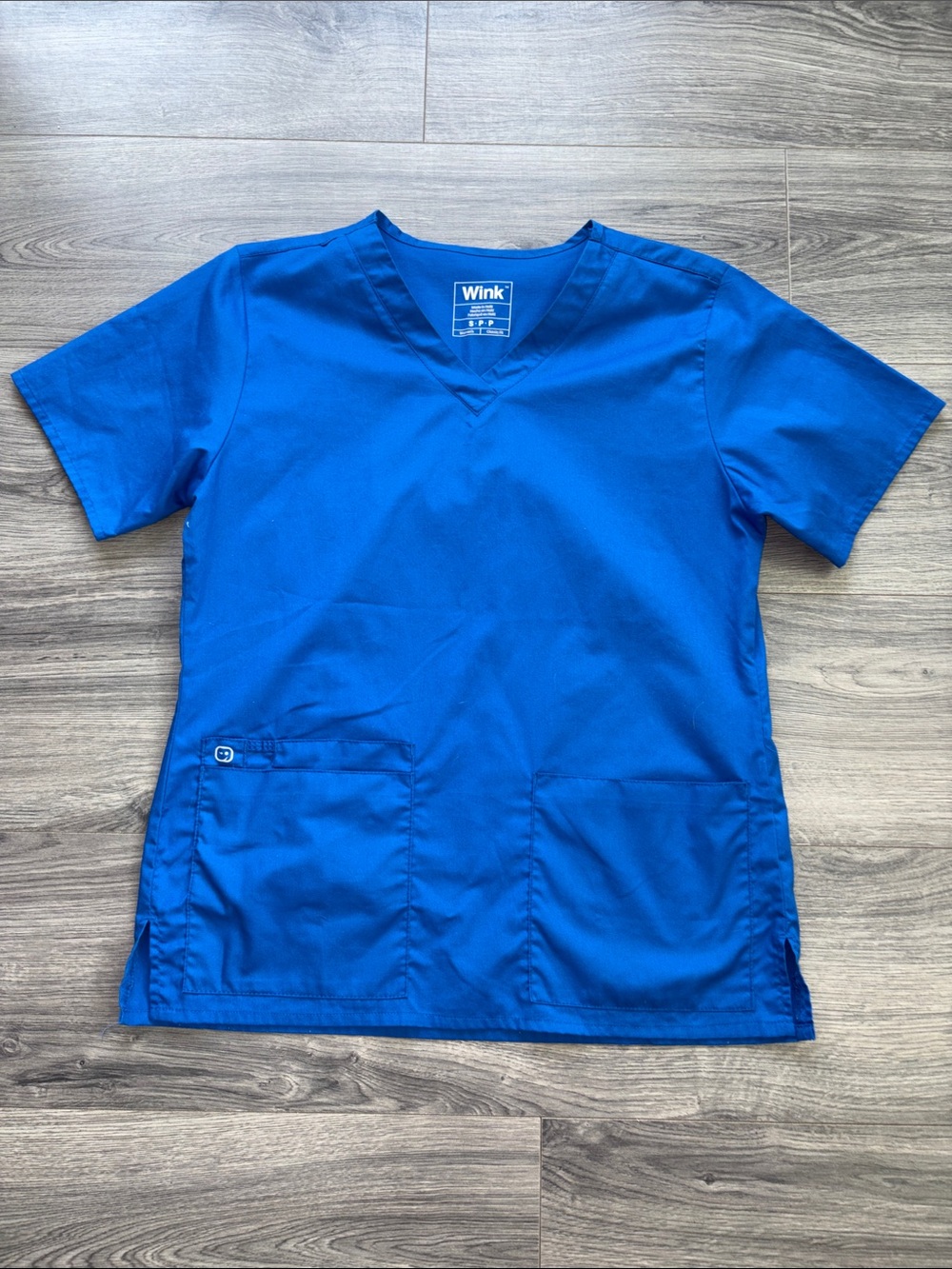WonderWink Women’s Royal Blue V-Neck Scrub Top S